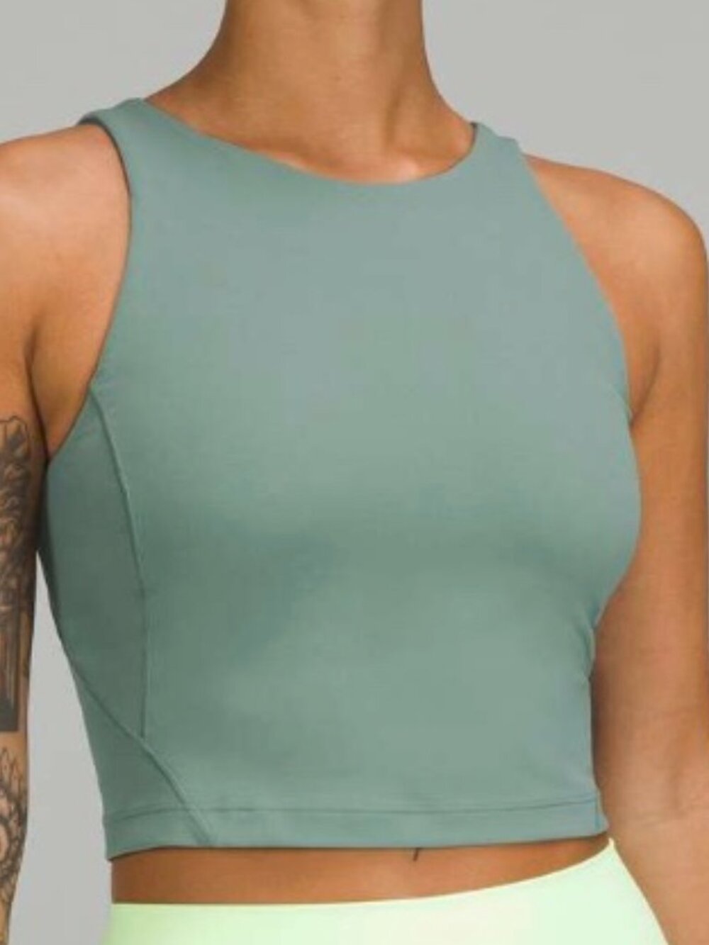 Lululemon Align High-Neck Built In Bra Crop Tank Top Women's size 2